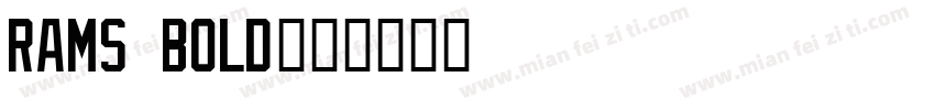 rams bold字体转换